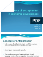 Significance of Entrepreneur in Economic Development
