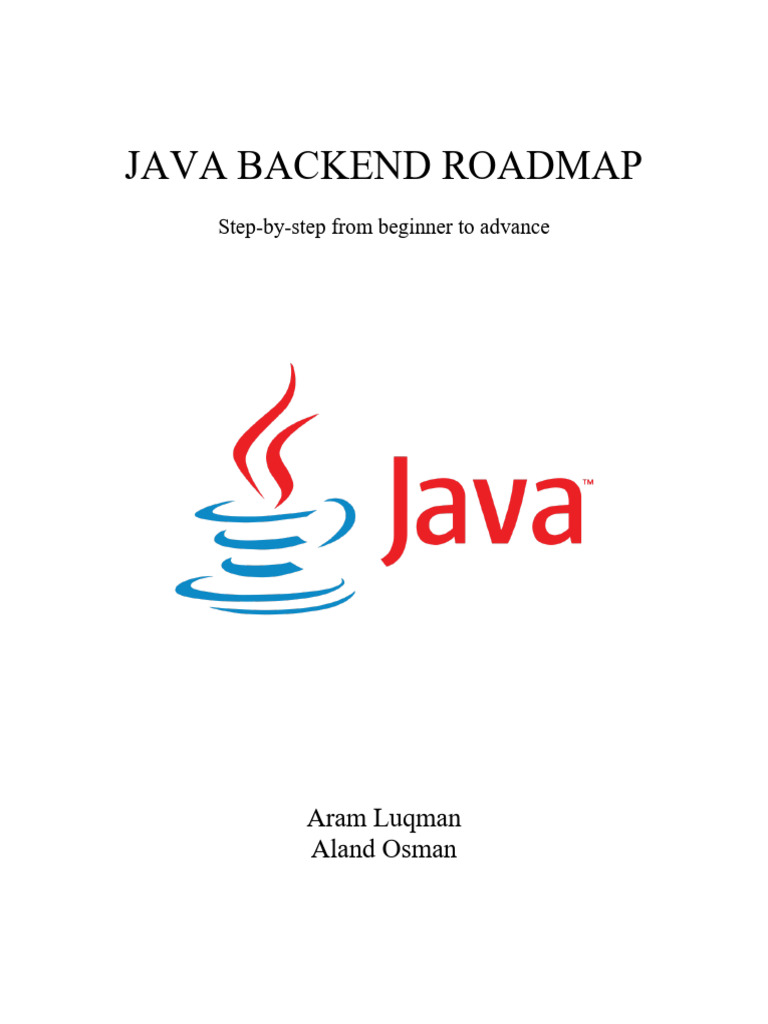 Java Backend Developer Roadmap 2025 | PDF | Computer Programming ...