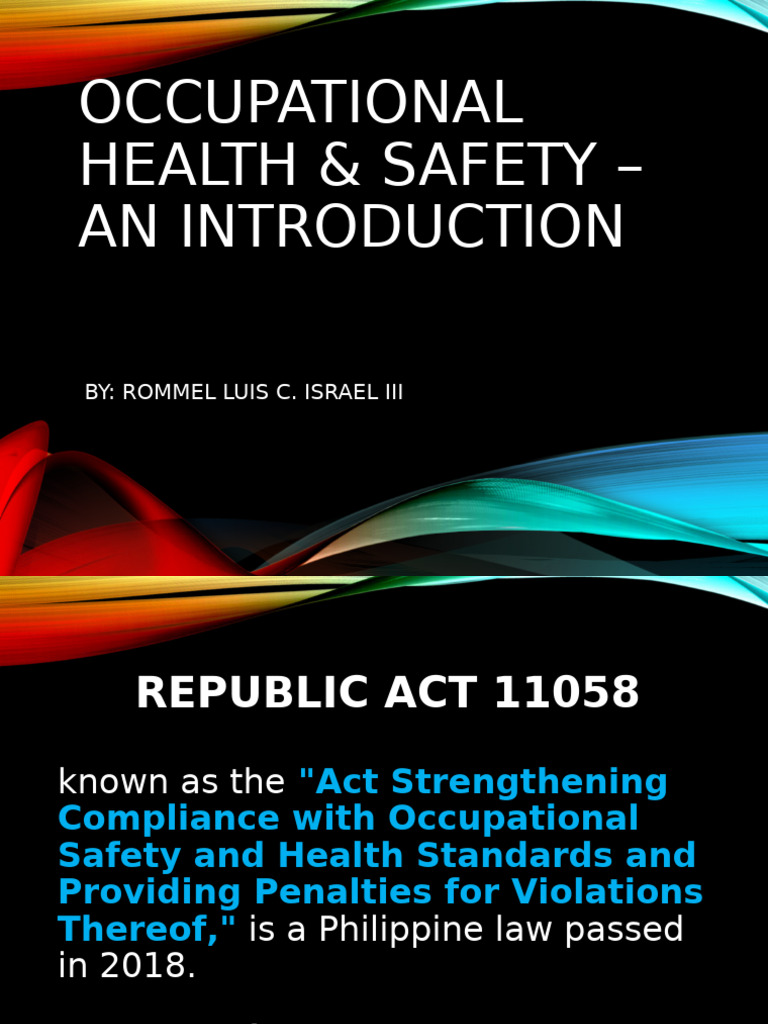 RA 11058: Enhancing Worker Safety | PDF | Occupational Safety And ...