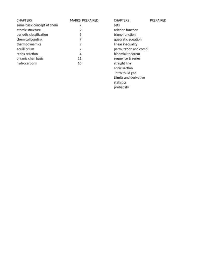 Study Guide for Chemistry and Physics | PDF