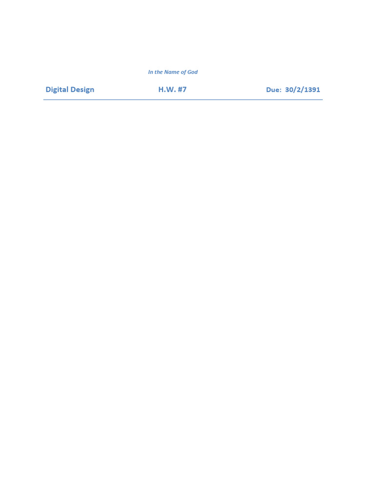 Digital Design Homework Circuit Solutions | PDF