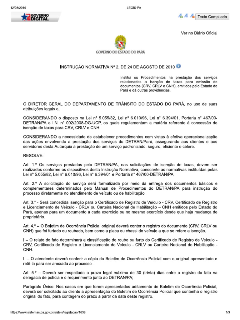 Instrucao Normativa 002 2010 | PDF