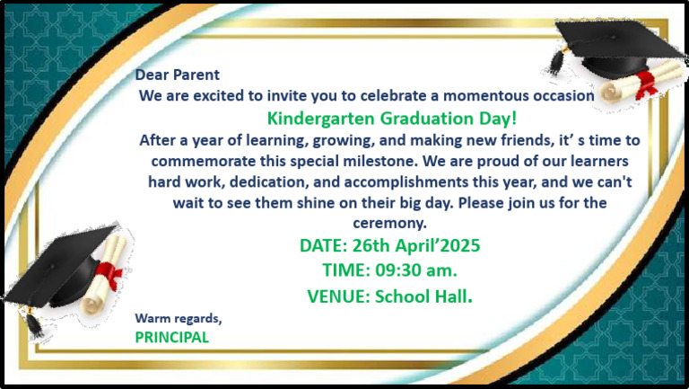 Graduation Day Invites | PDF