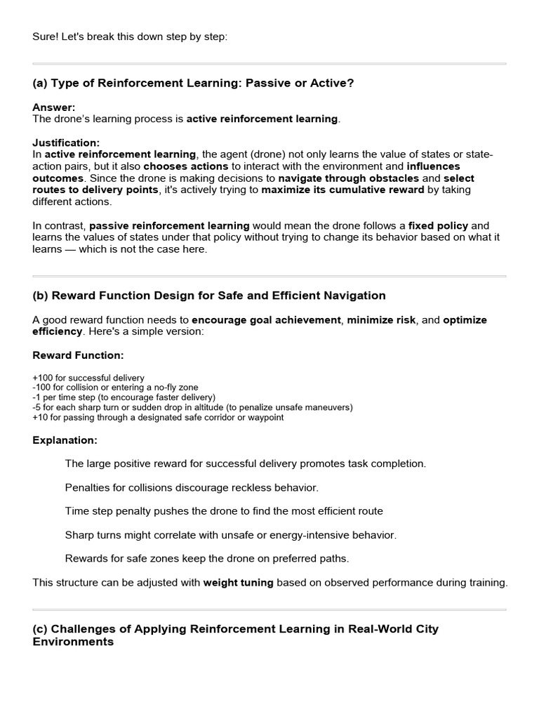 Active Reinforcement Learning for Drones | PDF | Machine Learning ...