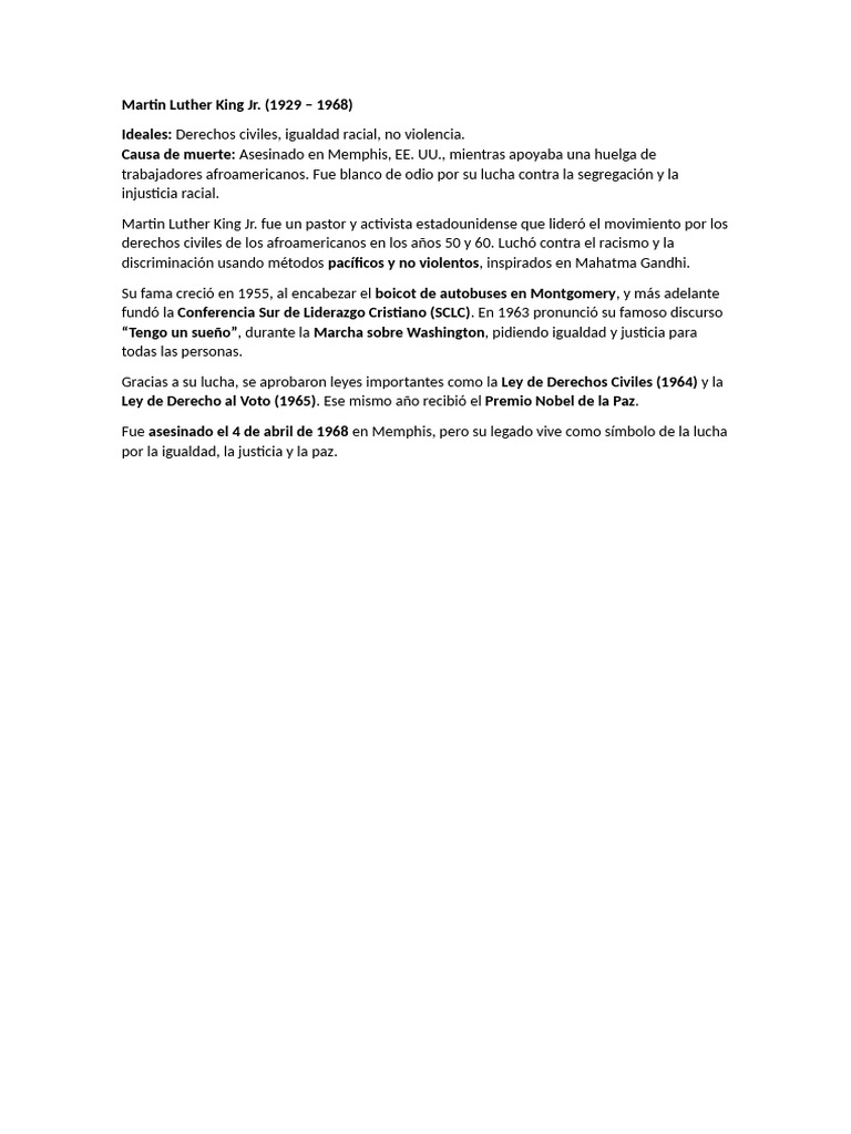 Martin Luther King Jr | PDF