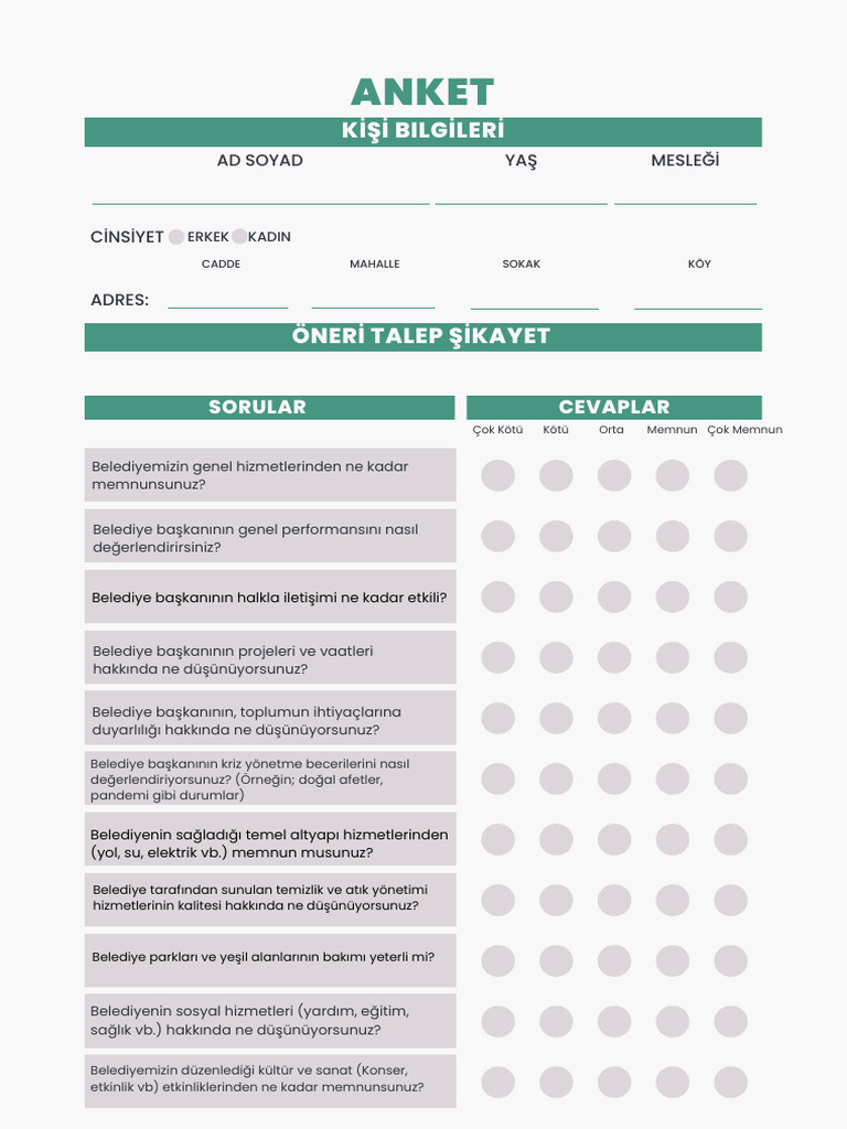 Anket | PDF