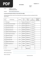 Nota Minta 2026 | PDF