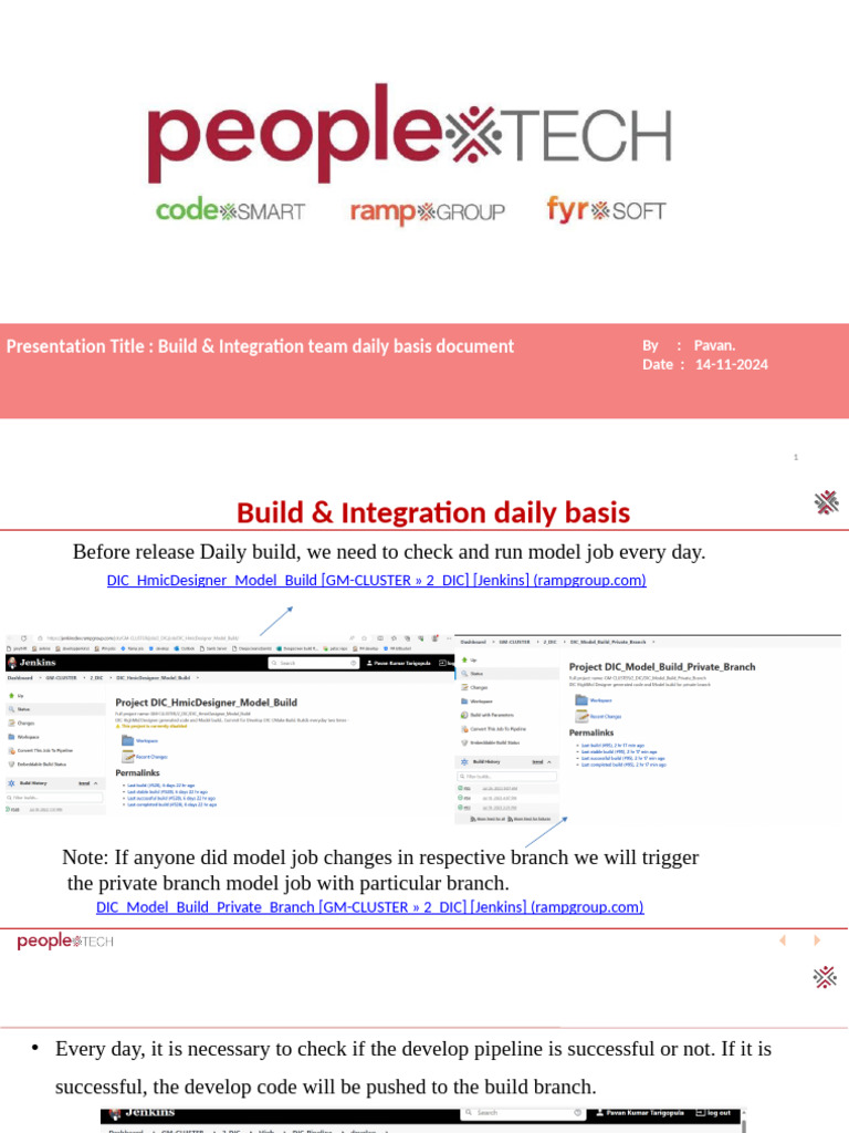 Jenkins Daily RC & Gerrit Push Process | PDF | Computing | Software