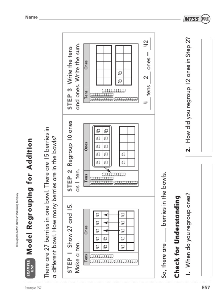 G2 GoMath en NL RtI Worksheet Tier3 E57 | PDF