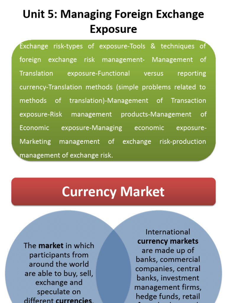 Foreign Exchange Risk Management Guide | PDF | Foreign Exchange Market ...
