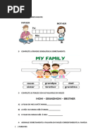 Atividade de Inglês Do 2º Ano (My Family) | PDF