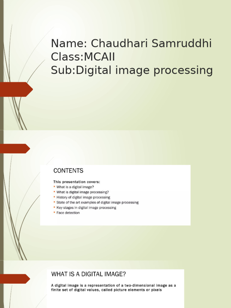Digital Image Processing 1 | PDF