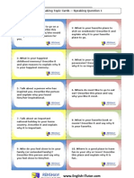 TOEFL Speaking Cards Question 1 Color-Coded