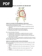 Surface Anatomy of Heart | PDF | Heart | Aorta