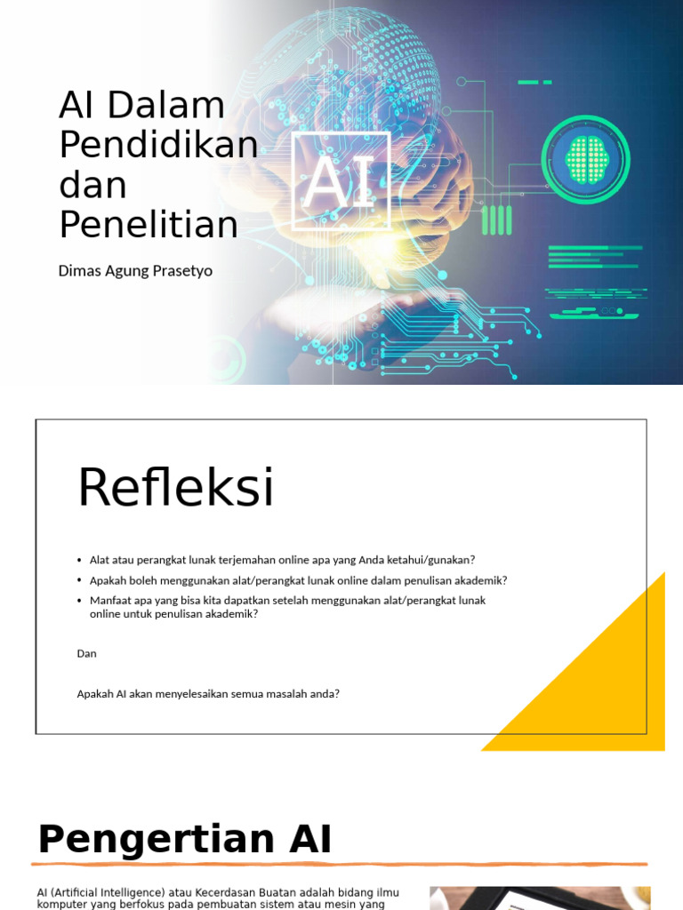 AI dalam Pendidikan dan Penelitian | PDF