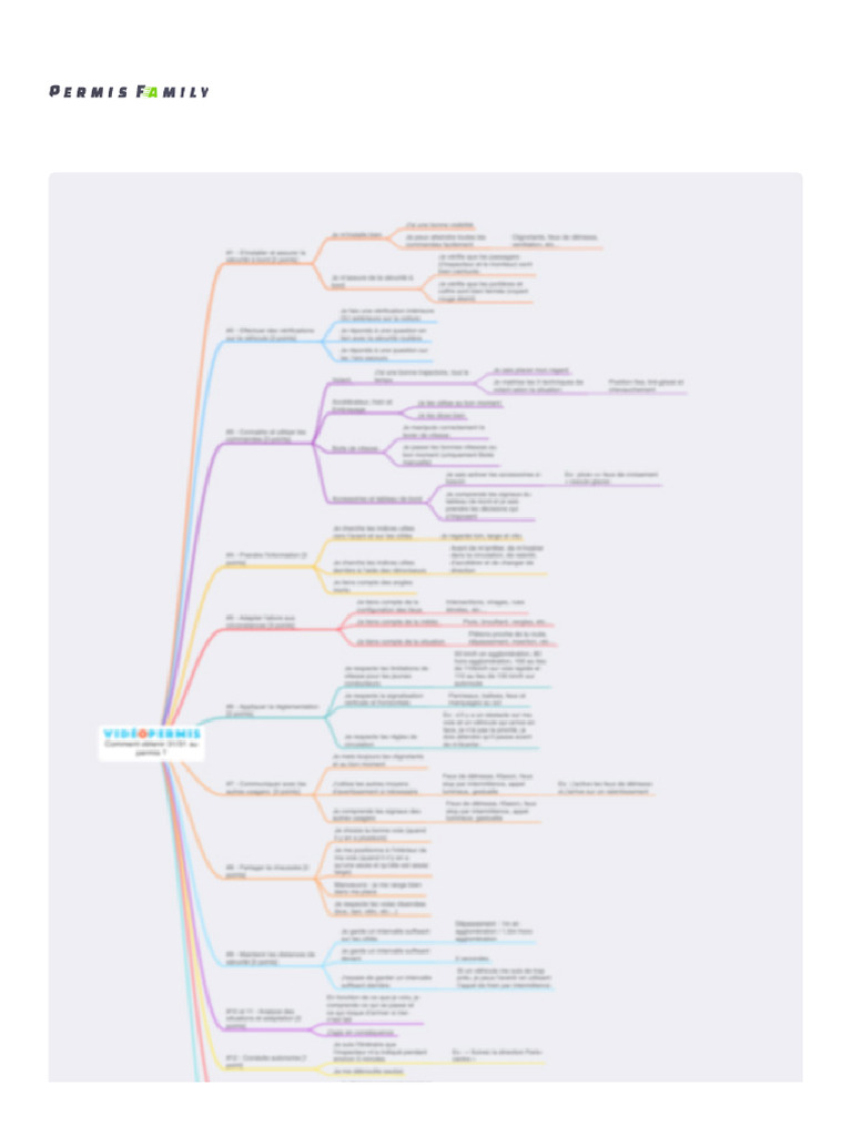 Mind-Map pour réussir le permis de conduire | PDF