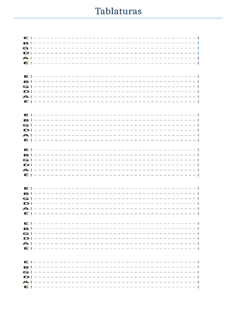 Tablaturas | PDF