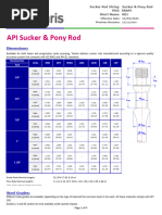 Sucker Rod Specifications Overview | PDF | Applied And ...