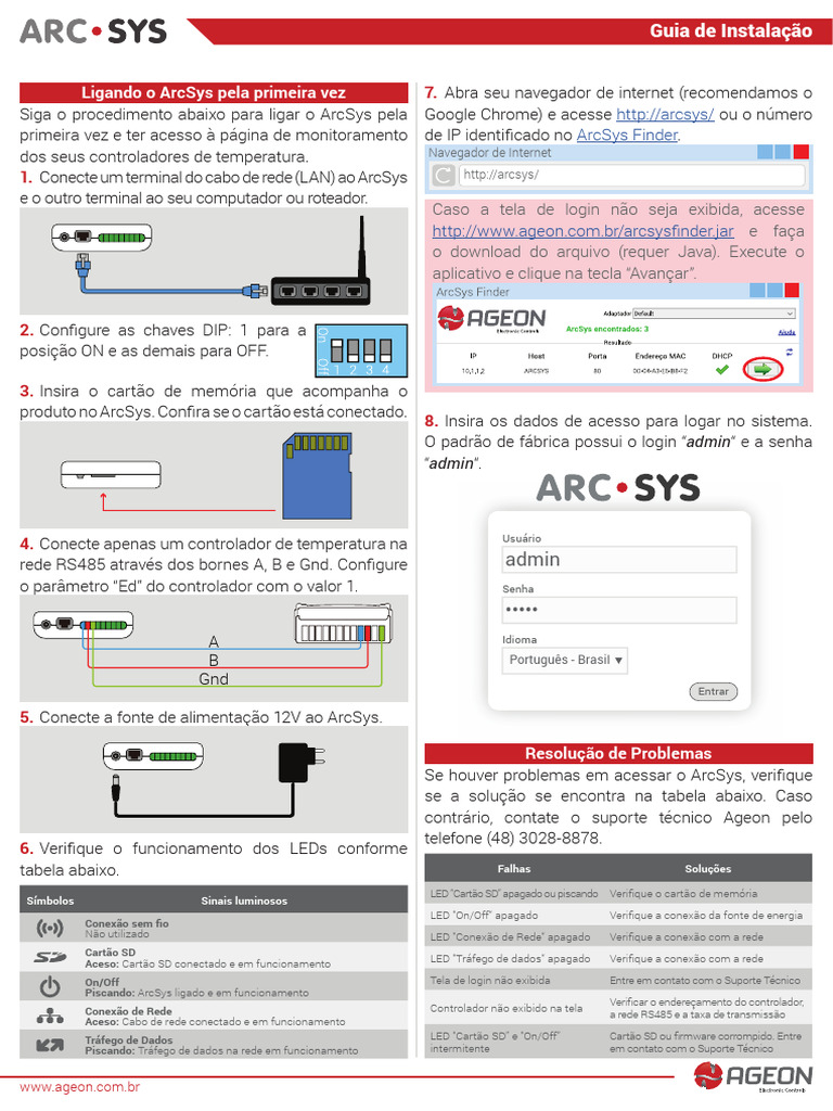 Guia de Instalação do ArcSys | PDF | Rede de computadores | Internet