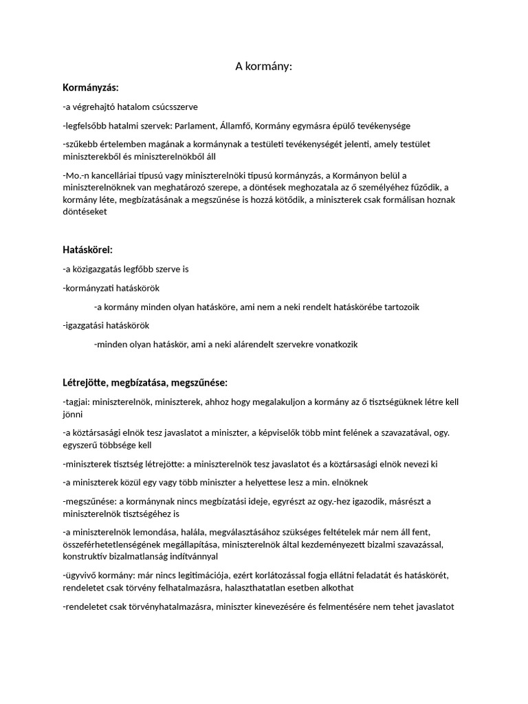 A Kormány | PDF