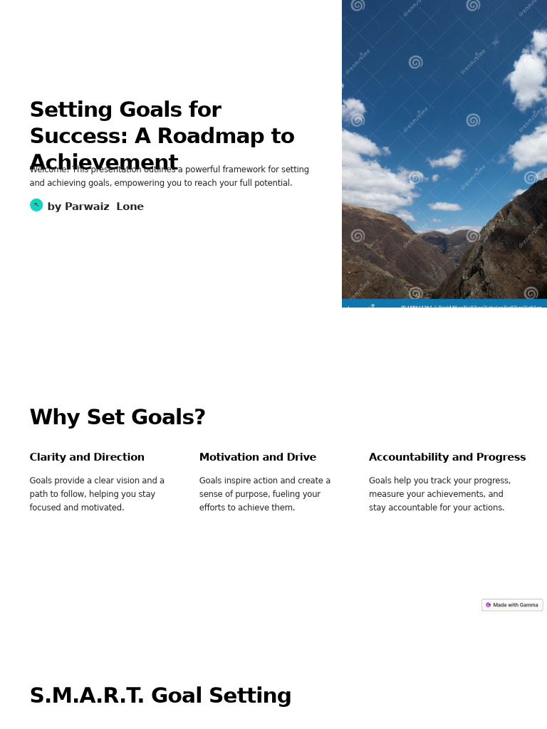 Goal Setting Framework for Success | PDF | Goal | Performance Indicator