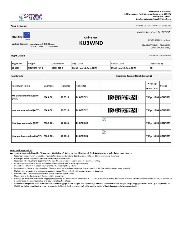 Flight Status for 6E-6316 MAA to DEL | PDF | Aviation | Transport