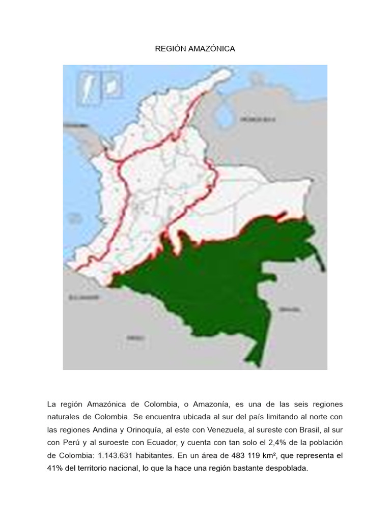 Explorando la Región Amazónica de Colombia | PDF