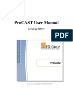Pro Cast User Manual 2009