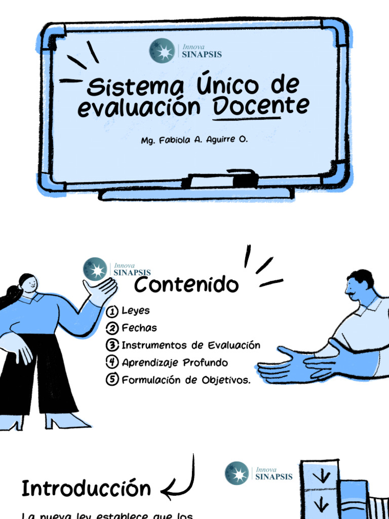 PRESENTACIÓN EVALUACIÓN DOCENTE | PDF | Evaluación | Aprendizaje