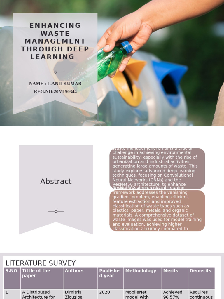 Deep Learning for Waste Classification | PDF | Deep Learning | Waste