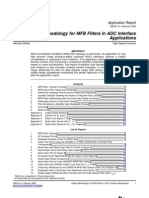 Design Methodology For MFB Filters in ADC Interface Applications