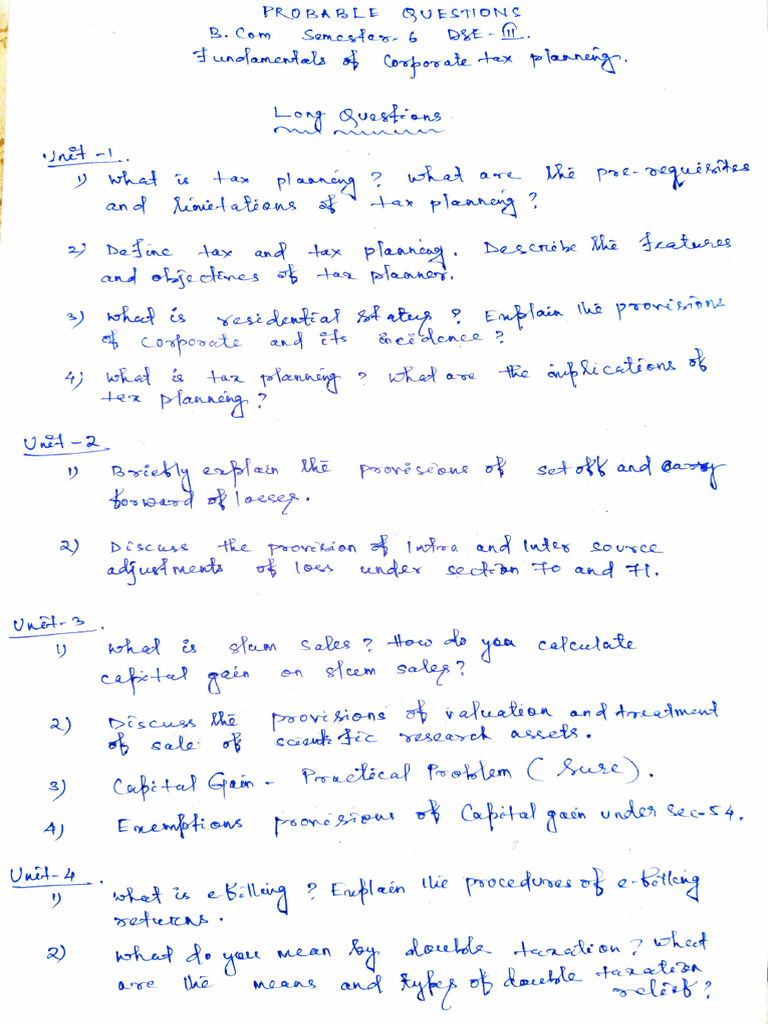 Probable Questions CTP | PDF