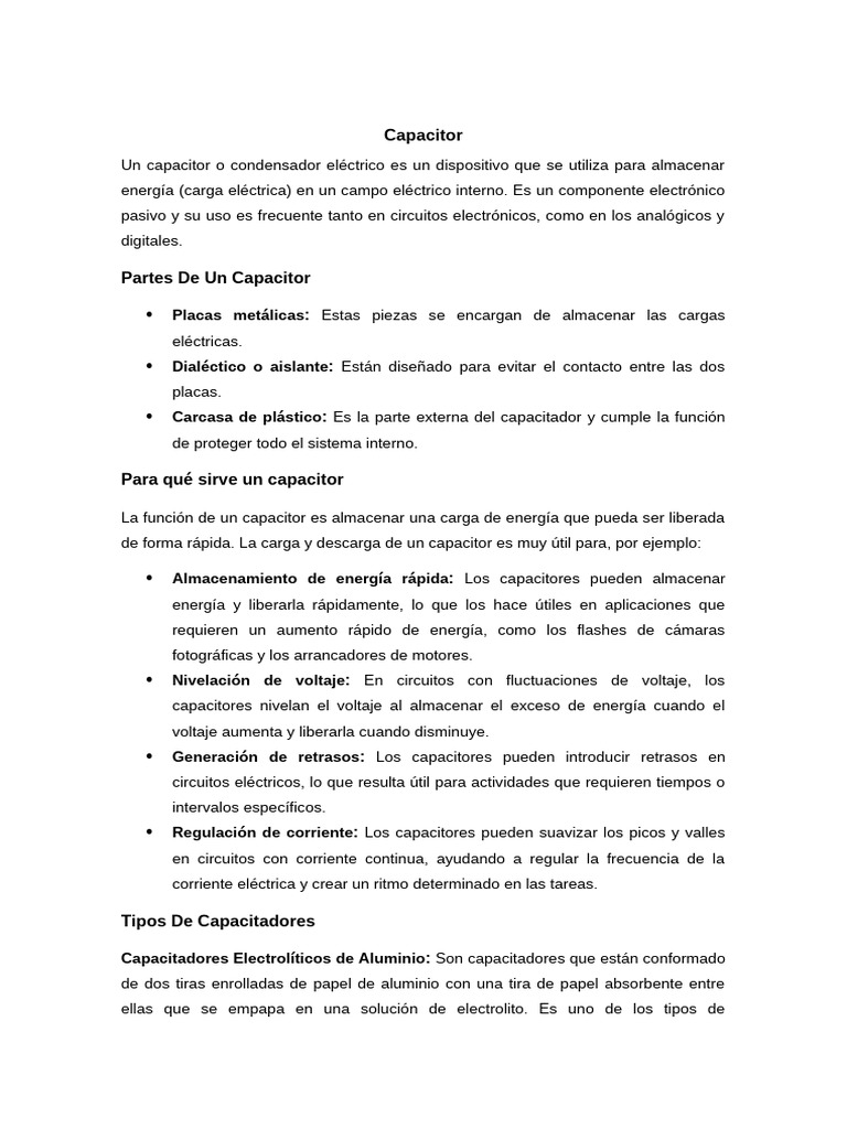 Capacitor y bobina | PDF | Inductor | Condensador
