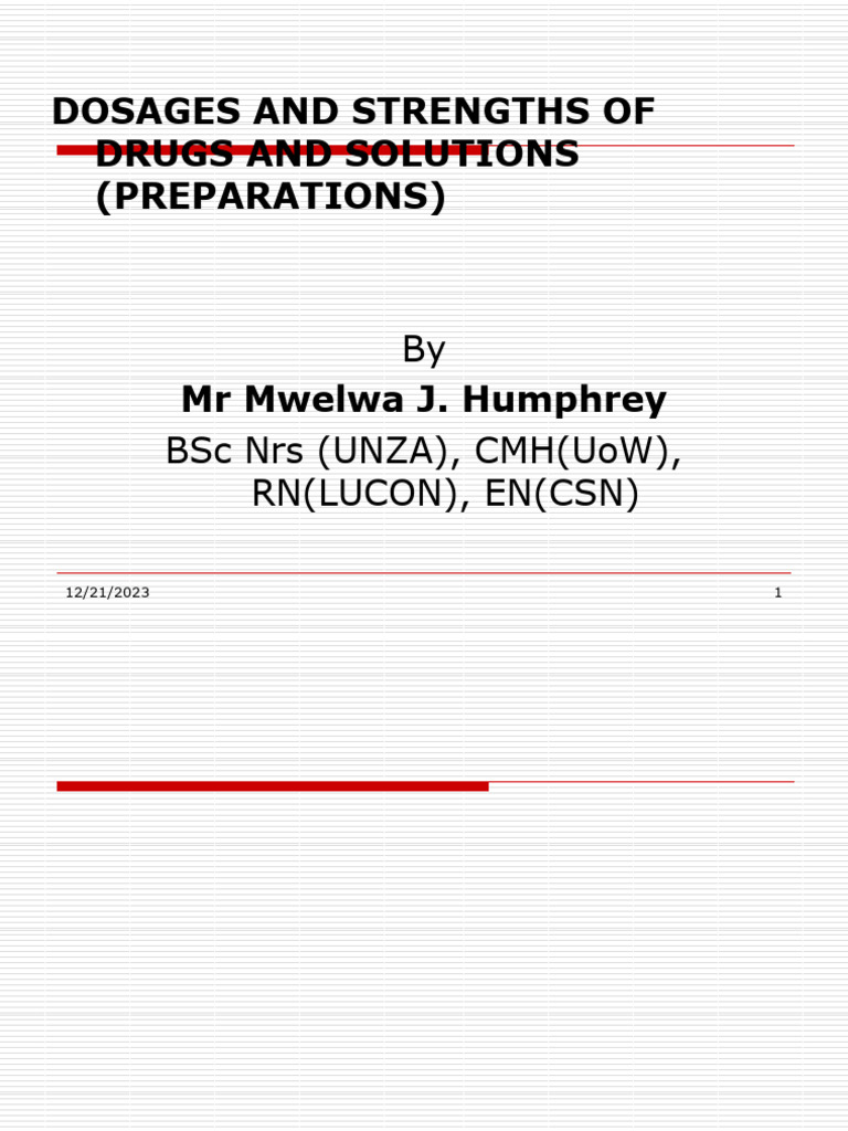 Drug Dosages and Preparation Forms | PDF | Tablet (Pharmacy) | Pharmacology