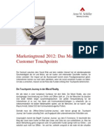 Marketingtrend 2012: Das Managen Der Customer Touchpoints