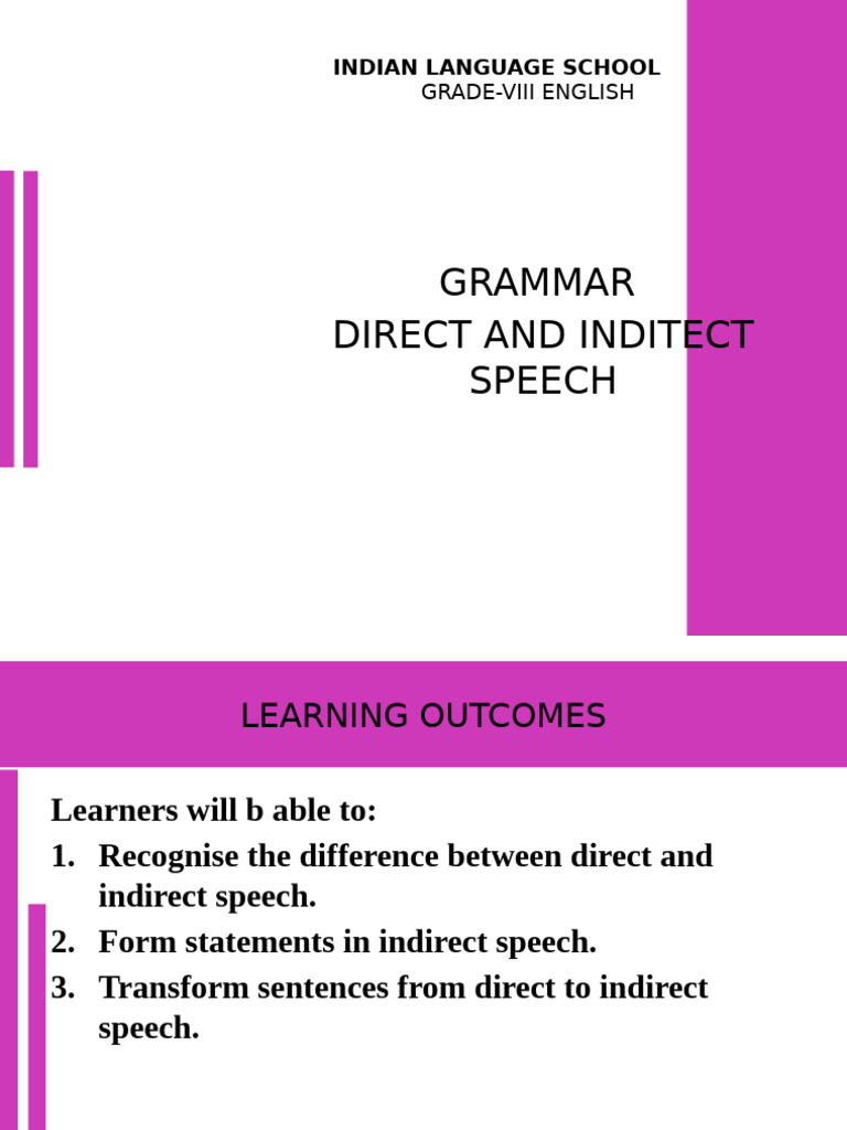 Direct and Indirect Speech Guide | PDF | Question | Grammatical Tense