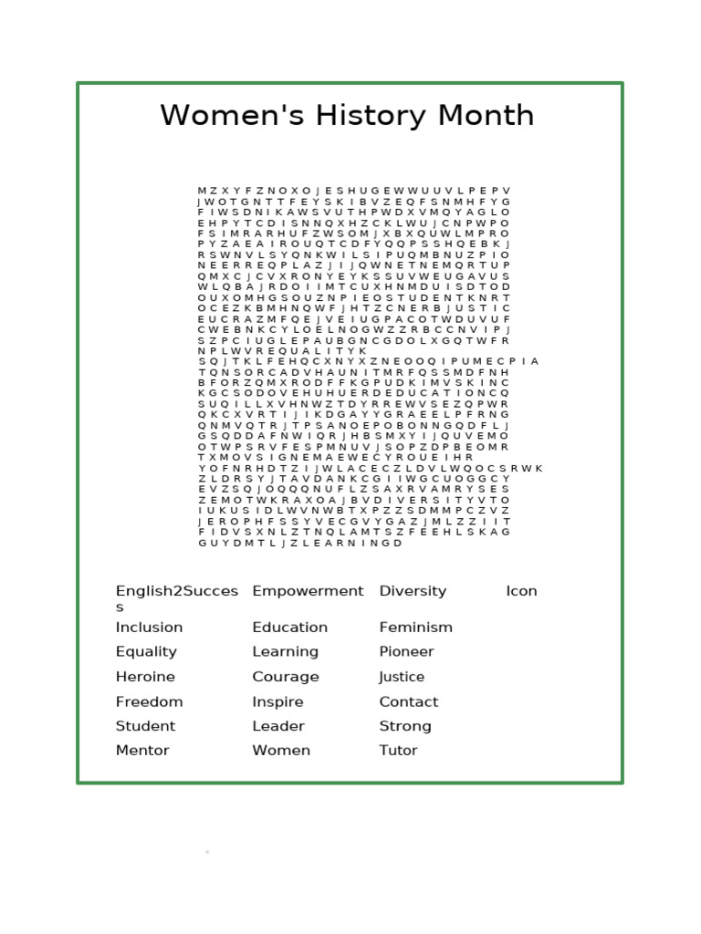 Women's History Month | PDF