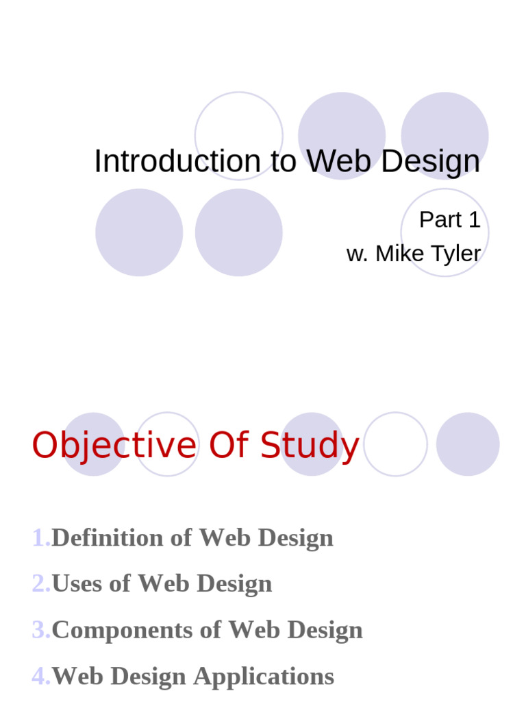 Web Design Basics and Tools Guide | PDF | World Wide Web | Internet & Web