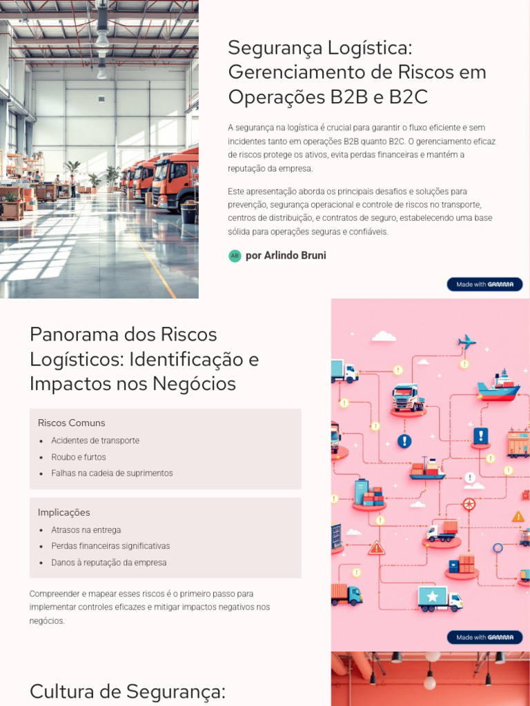 Gestão de Riscos na Logística Segura | PDF | Logística | Seguro