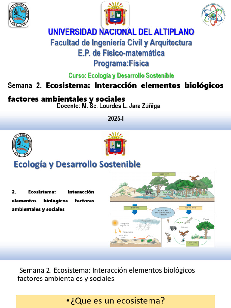 Interacciones en Ecosistemas: Biología y Sociedad | PDF | Ecosistema ...