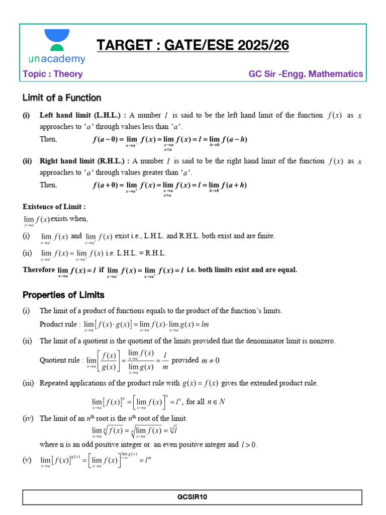 Understanding LHL and RHL in Limits | PDF | Numbers | Mathematical Analysis