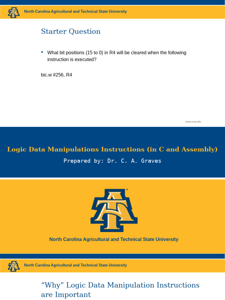 12 - Logic Data Manipulation | PDF | Computer Architecture | Arithmetic