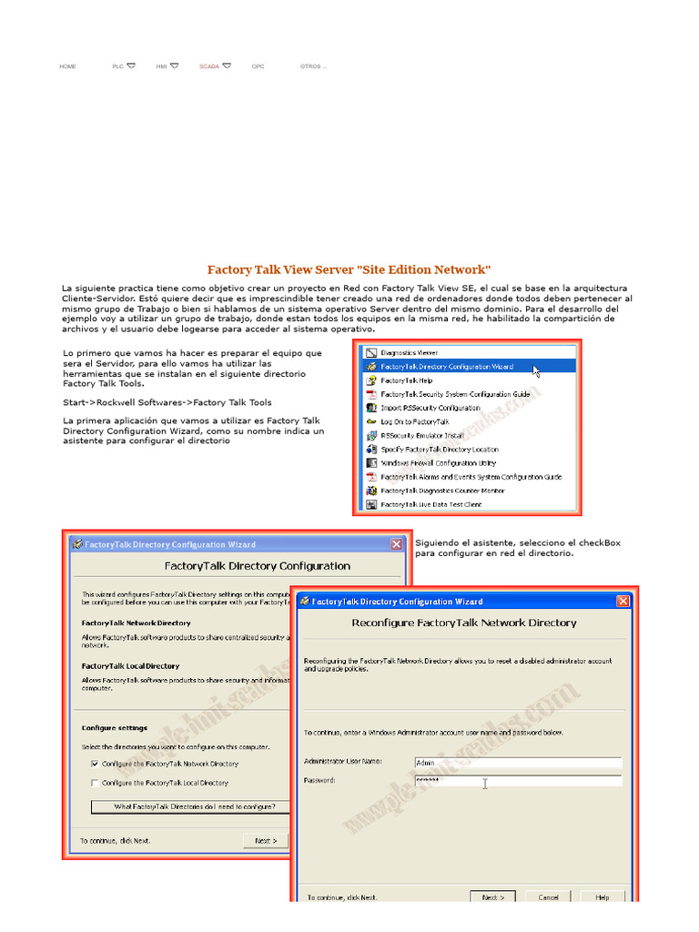 Configuración de Factory Talk View SE | PDF | Scada | Modelo cliente ...