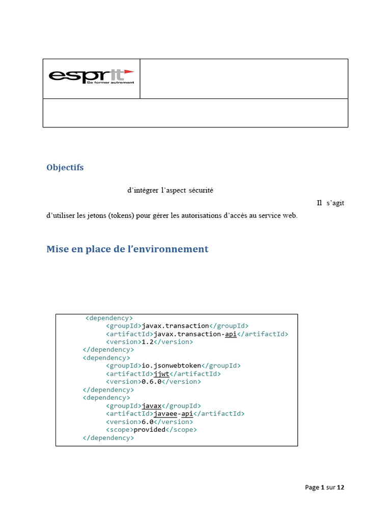 Sécurisation des services REST avec JWT | PDF | Serveur (Informatique ...