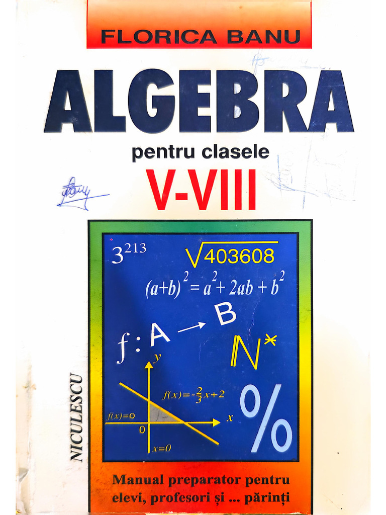 Florica Banu - Algebra Pentru Clasele v-VIII | PDF