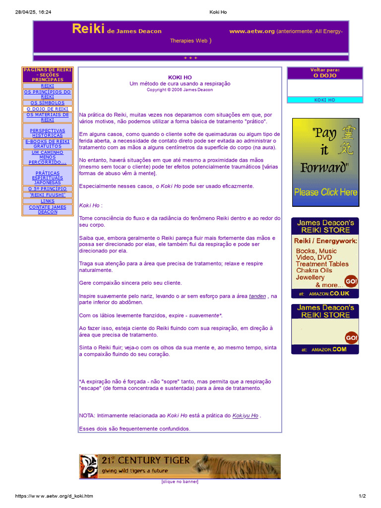 Método Koki Ho no Reiki | PDF