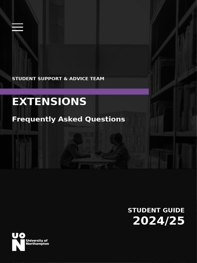 Extensions FAQs [Applies to modules that start after the 1st September ...