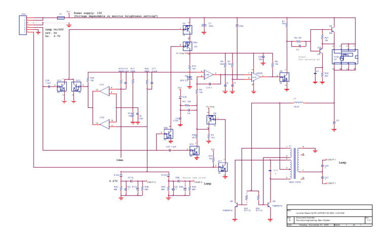 NEC ALPS Inverter LCD1830 | PDF