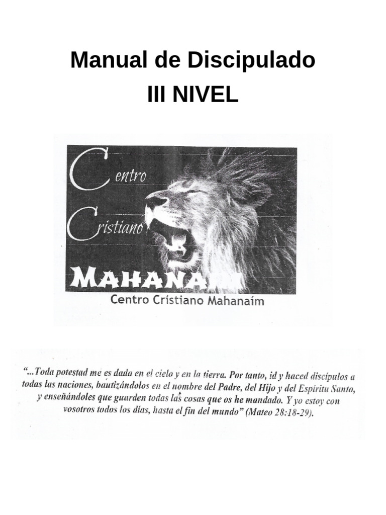Manual de Discipulado | PDF