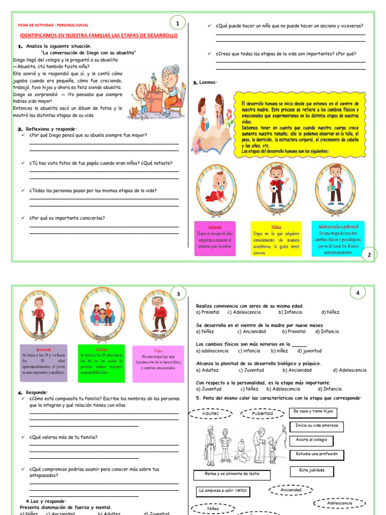 Etapas de Desarrollo Personal Social | PDF | Adultos | Adolescencia